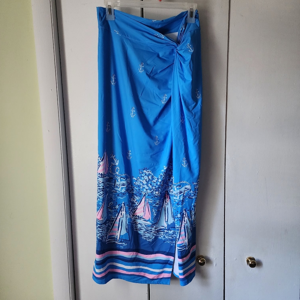 Lilly Pulitzer Leevy Cover-Up Sarong, M